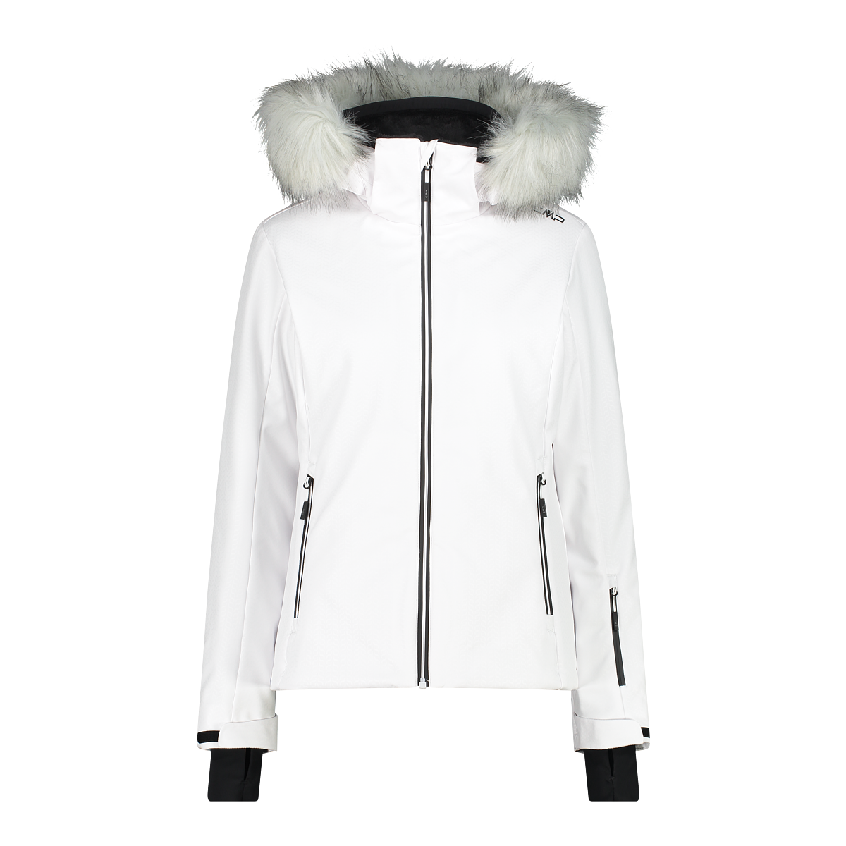 Women s softshell ski jacket with detachable hood