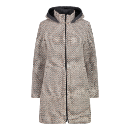Women's wool blend hooded online coat