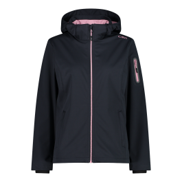 Women's Light softshell jacket with detachable hood