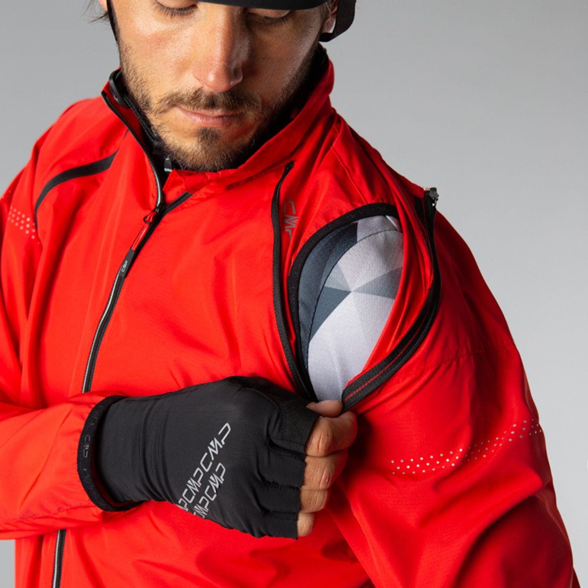 Manage Pat Location Herren Windschutzjacke mit abnehmbaren Ärmeln