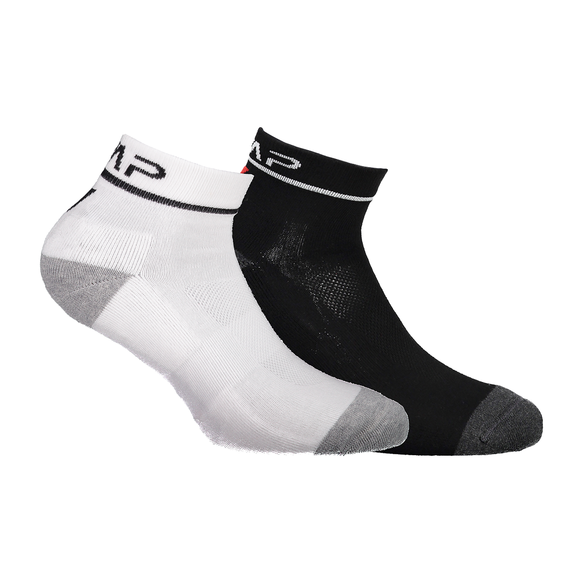 Calzini Unisex Adult CMP Ultralight Running Sock Bipack Nero-Bianco 