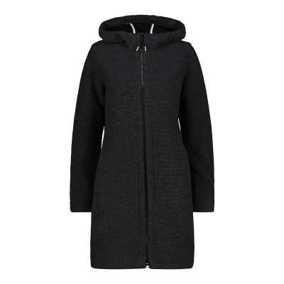Women's wool blend coat with hood discount