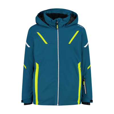 Boy s twill ski jacket with fixed hood