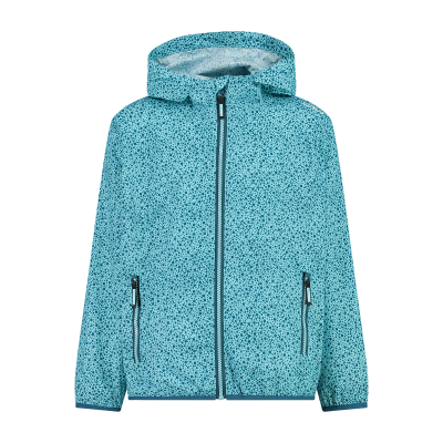 Girl\'s softshell jacket with fixed hood