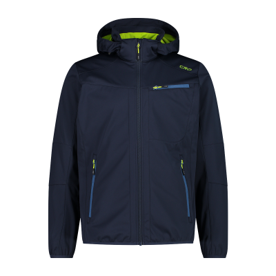 Men's light softshell jacket with detachable hood