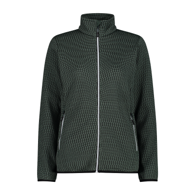 Women s hoodie knit tech jacket in jacquard pique