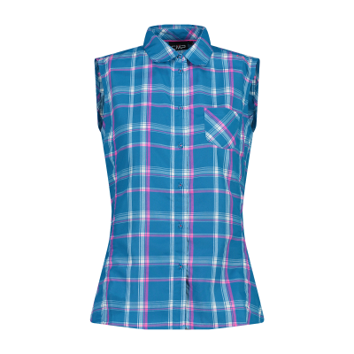 Sleeveless checked shirt womens new arrivals