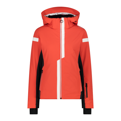 Roper Womens Red/White 100% Cotton Thermal Lined Hooded Jacket