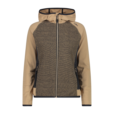 Women's Knit Tech fleece and Stretch Performance hybrid jacket