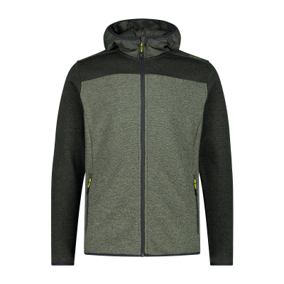 Men's mélange knit-tech fleece