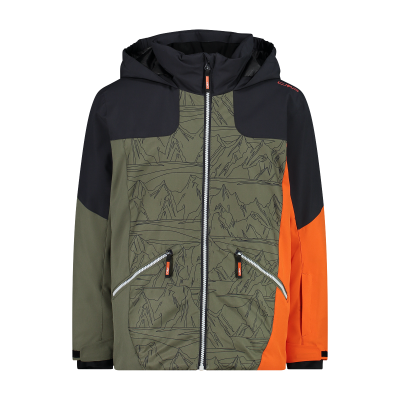 Women s parka jacket with internal quilting