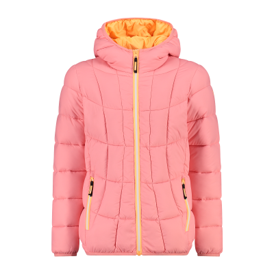 Girl's softshell jacket with fixed hood