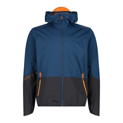 Men's extra-light hooded softshell jacket