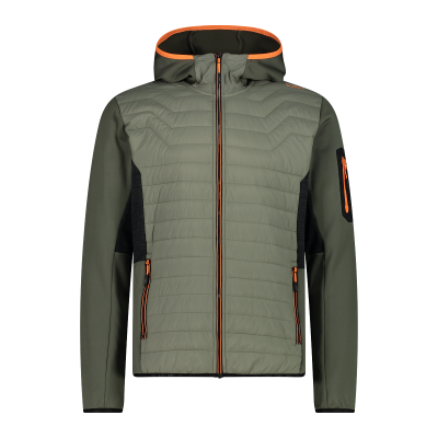 Men s Hooded Stretch Performance Hybrid Jacket