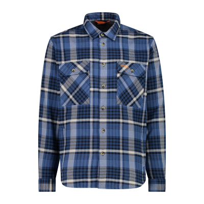 Camicia a manica lunga in poliestere riciclato da uomo