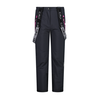 Unisex printed twill Clima Protect ski salopette