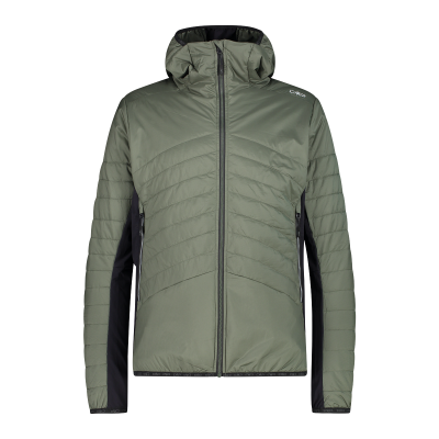 Men's hybrid PFC free Hooded Primaloft jacket