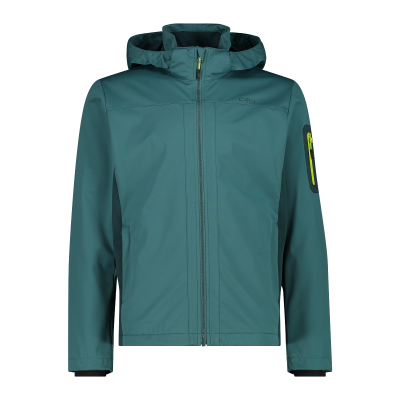 Herren Jacke aus Light Softshell mit abnehmbarer Kapuze
