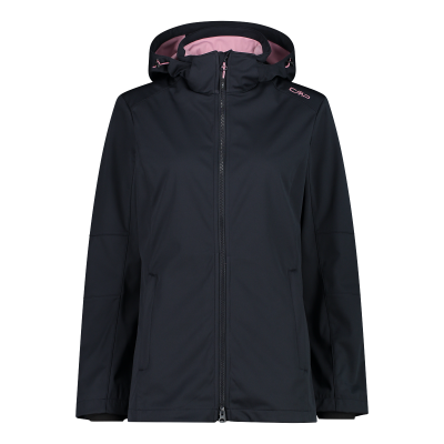 Women's softshell jacket with detachable sleeves