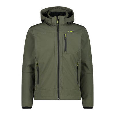 Men's softshell jacket with detachable sleeves