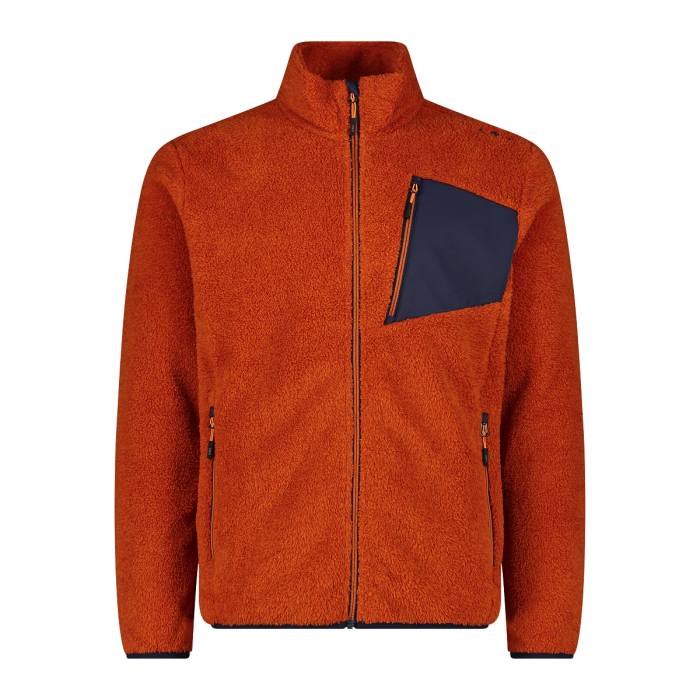 Men s HighLoft melange fleece with a heat attached pocket