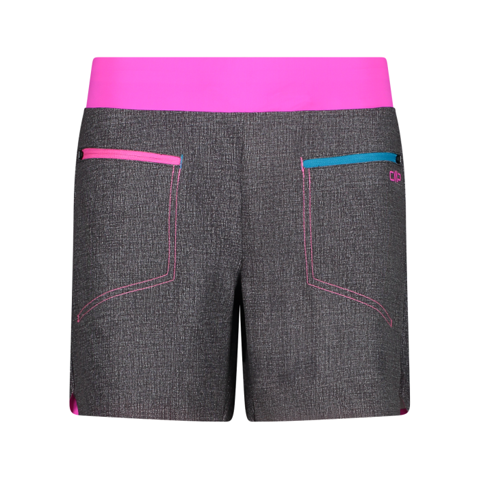 Bermuda corti trekking effetto jeans da donna