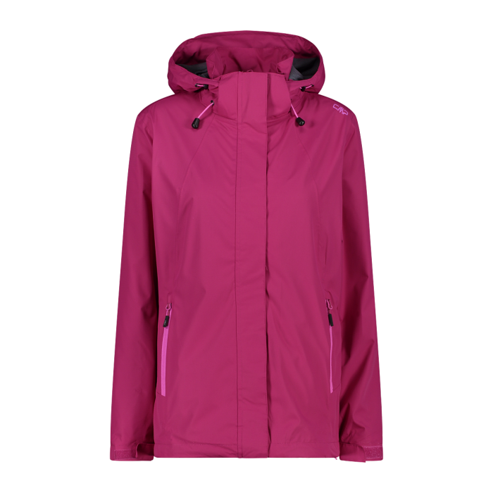 Women s waterproof jacket with removable hood