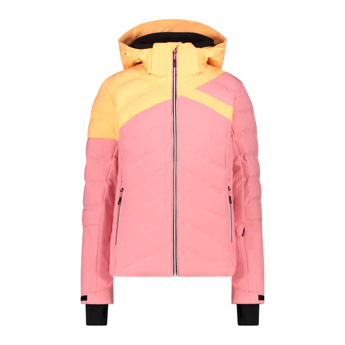 Women s ski jacket with diagonal stitching