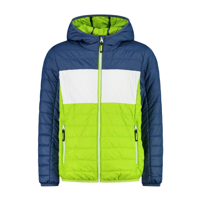 Boy s hooded color block padded jacket