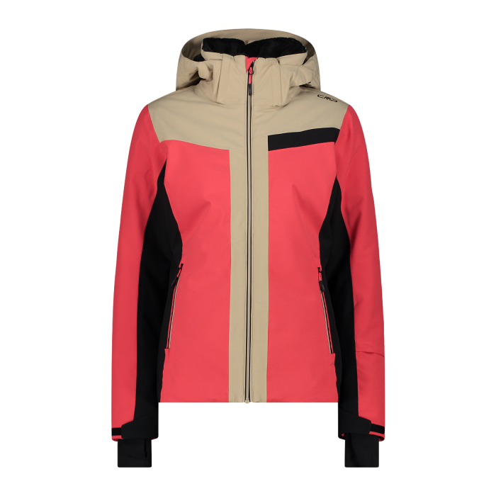 Women s ski jacket with diagonal stitching
