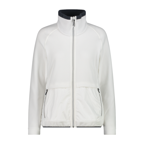 White fleece top jacket women's