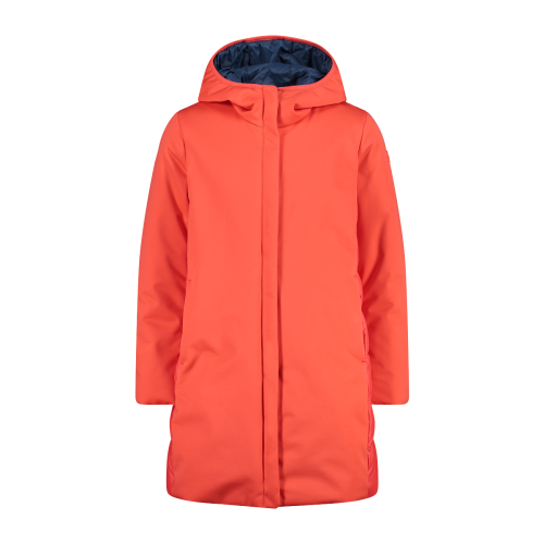 Padded parka with a hot sale hood