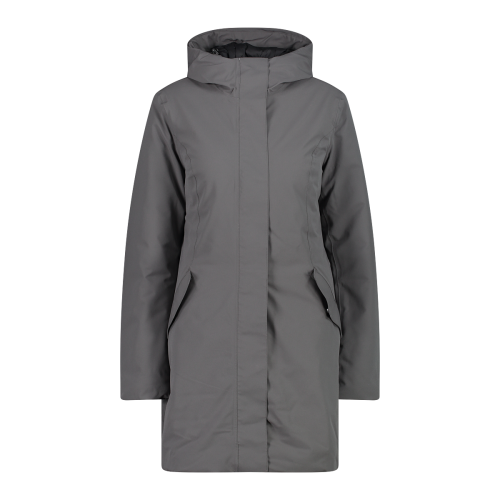 Woman parka fix cheap hood