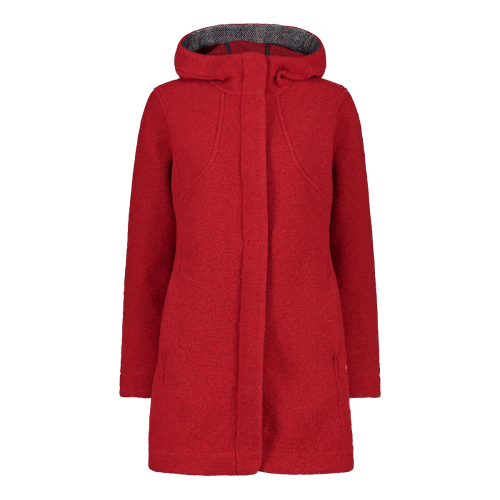 Women's wool blend best sale hooded coat