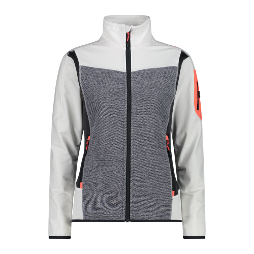 Women s Knit Tech fleece and Stretch Performance hybrid jacket