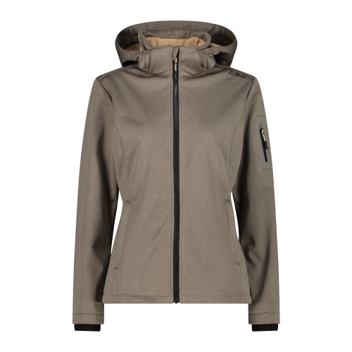 Women's mélange softshell jacket