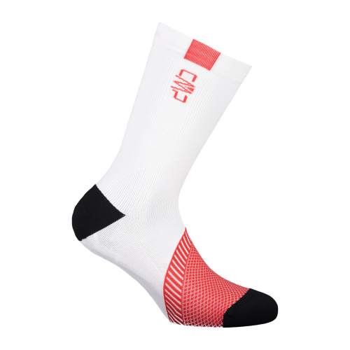 Nike Elite Crew Basketball Socks (Medium, White/Red)