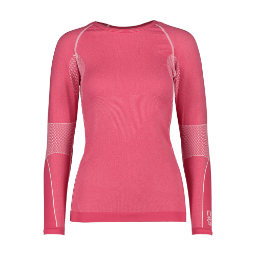 Seamless base layer round neck top